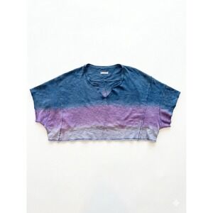 Free People We The Free Pullover Purple/Blue Sz L After Midnight Slouchy Ombré